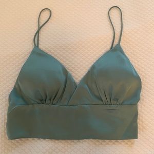 NWOT Cider silk crop top
